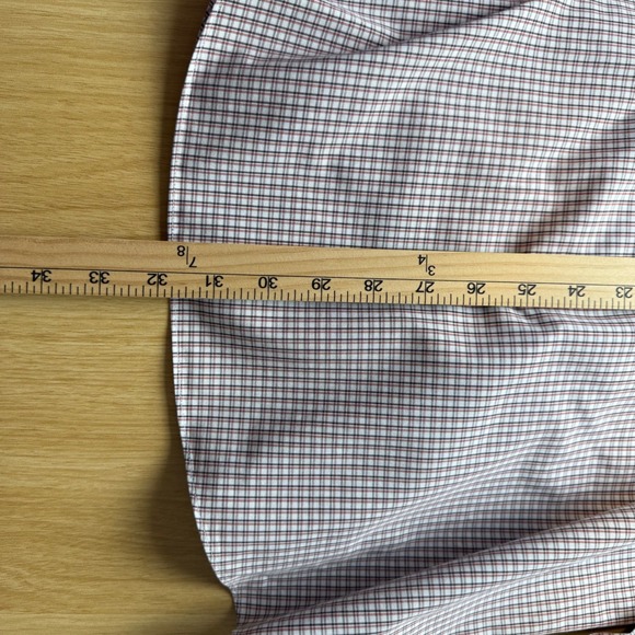 Brooks Brothers Regent Shirt 16 32 Brown White Check Non Iron Supima Cotton - Picture 8 of 9